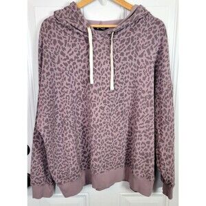 Buffalo by David Bitton Womens Plus Size Animal Print Hoodie Size XXL